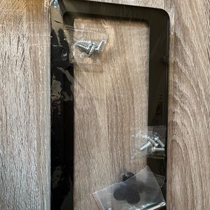 Black license plate 2 piece 2 holes fits standard 6x12!